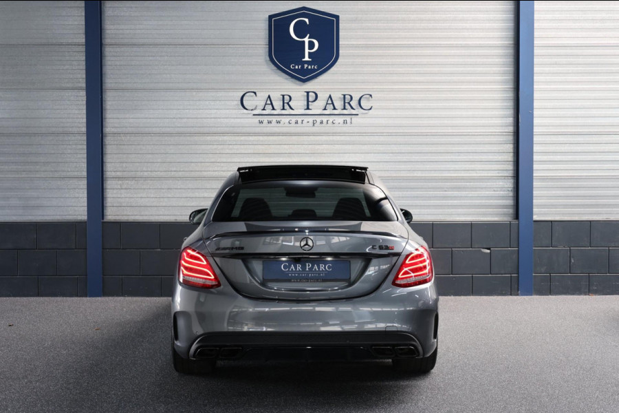 Mercedes-Benz C-Klasse AMG 63 S KUIPSTOELEN/SFEER/PANORAMADAK/LEER+S.VERWARMING/19" LMV/360 CAM/ACC/ECC/12 MDN GARANTIE!