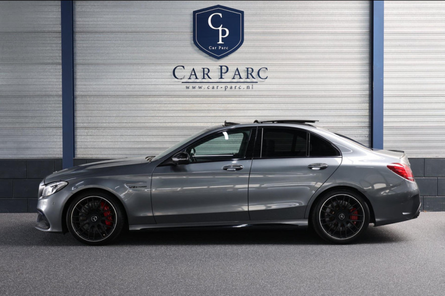 Mercedes-Benz C-Klasse AMG 63 S KUIPSTOELEN/SFEER/PANORAMADAK/LEER+S.VERWARMING/19" LMV/360 CAM/ACC/ECC/12 MDN GARANTIE!