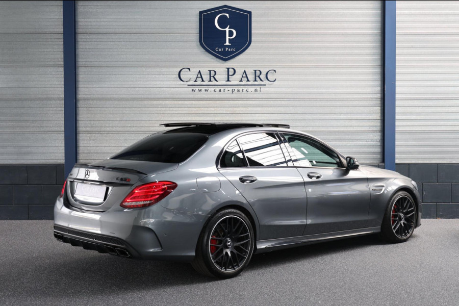 Mercedes-Benz C-Klasse AMG 63 S KUIPSTOELEN/SFEER/PANORAMADAK/LEER+S.VERWARMING/19" LMV/360 CAM/ACC/ECC/12 MDN GARANTIE!