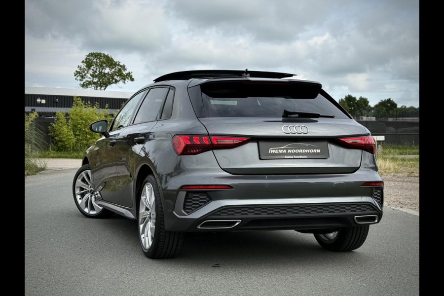 Audi A3 Sportback 40 TFSI S-line Panoramadak|B&O|Massage|Keyless|Head-up|Camera|Elektr. achterklep|Elektr. verst. stoelen