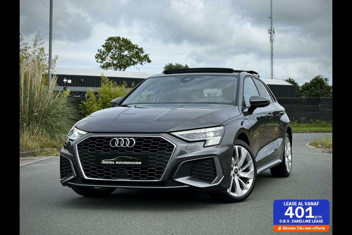 Audi A3 Sportback 40 TFSI S-line Panoramadak|B&O|Massage|Keyless|Head-up|Camera|Elektr. achterklep|Elektr. verst. stoelen