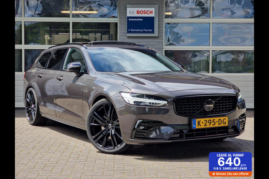 Volvo V90 2.0 B4 208PK R-Design|21-inch|harman kardon|Pano|Black-pakket|63.467KM|Mild-hybride|