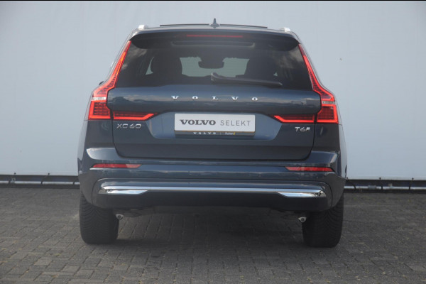 Volvo XC60 T6 350PK Long Range AWD Essential Bright Google Infotainment / Panoramisch schuif-kanteldak / Cruise control / Lederen bekleding / Parkeersensoren voor- en achterzijde / 19" lichtmetalen velgen /