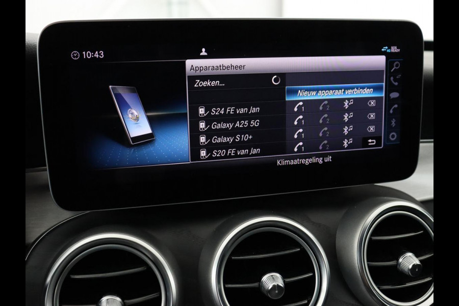 Mercedes-Benz C-Klasse 180 Business Solution AMG | Stoelverwarming | 360 Camera | Trekhaak | Digital Cockpit | Leder/Alcantara | Full LED | Navigatie | Park Assist