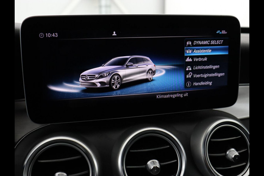 Mercedes-Benz C-Klasse 180 Business Solution AMG | Stoelverwarming | 360 Camera | Trekhaak | Digital Cockpit | Leder/Alcantara | Full LED | Navigatie | Park Assist