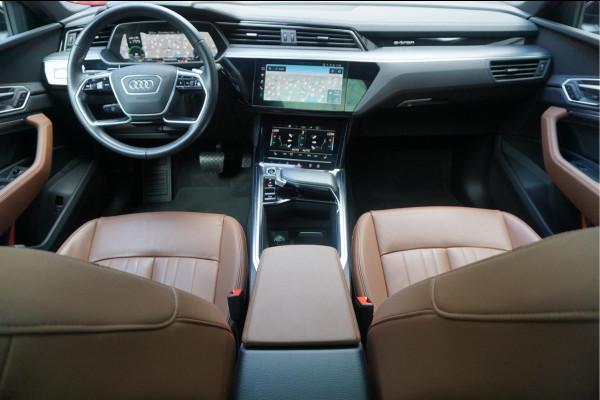 Audi e-tron 55 quattro Advanced edition Plus 95 kWh | NL AUTO | 1ste Eigenaar | Onderhoudscontract 8/2028 | Panoramadak | Luchtvering | Vollederen interieur | Trekhaak |