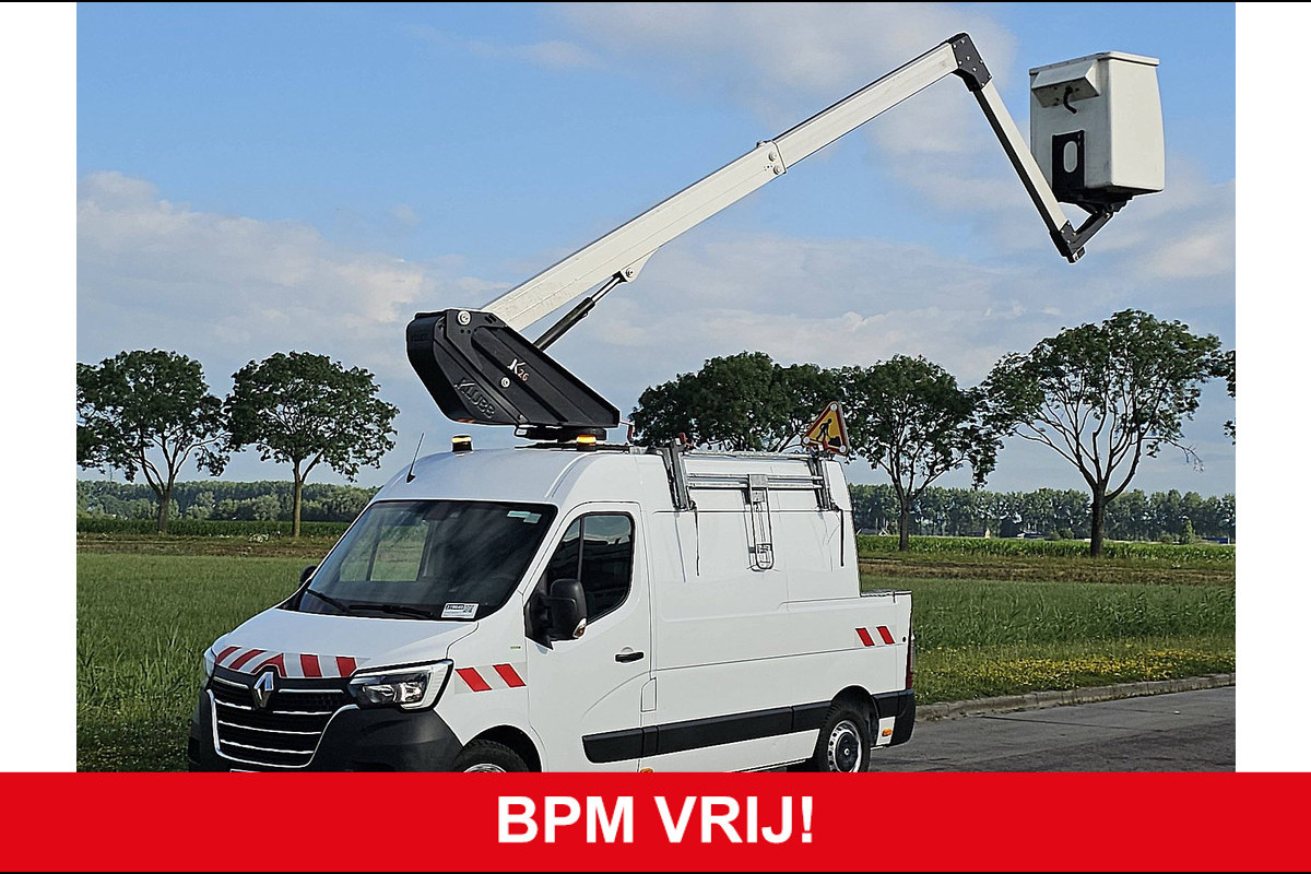 Renault Master 2.3 L2H2 Hoogwerker 10.5M- 12Meter-Werkhoogte Nacelle Airco Nieuw-Model Euro6! Renault Master 2.3 L2H2 Hoogwerker 10.5M- 12Meter-Werkhoogte Nacelle Airco Nieuw-Model Euro6!