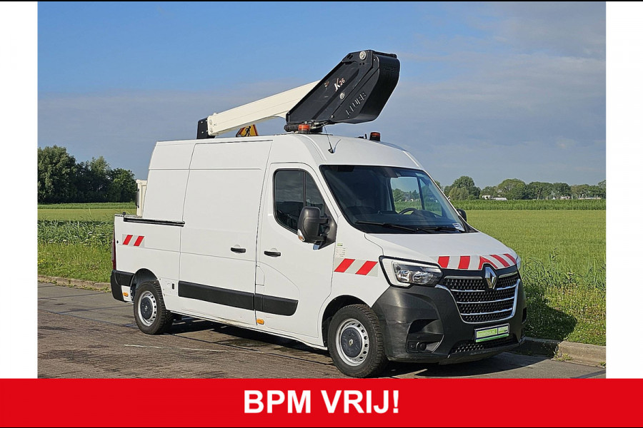 Renault Master 2.3 L2H2 Hoogwerker 10.5M- 12Meter-Werkhoogte Nacelle Airco Nieuw-Model Euro6!