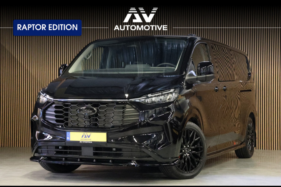 Ford Transit Custom 320 2.0 TDCI 150 PK L2H1 LIMITED | L+R Schuifdeur | ACC | Blind Spot | Camera | Lane Assist | Stoelverwarming | CarPlay | Naviga | Raptor Edition | Trekhaak | 3-Zitter | MODELJAAR 2025 | Verlengde fabrieksgarantie tot 12-2029