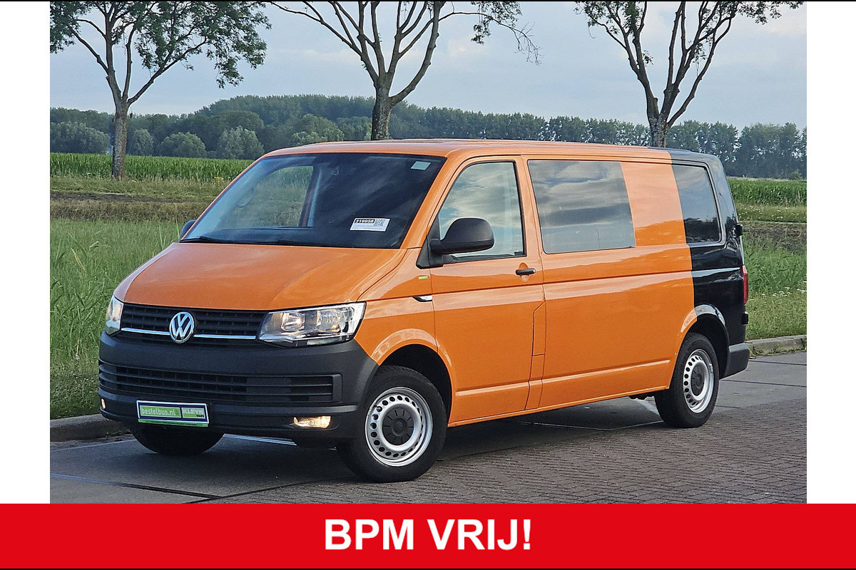 Volkswagen Transporter 2.0 TDI L2H1 DC airco, navi, pdc, trekhaak, 150Pk, Euro6! Volkswagen Transporter 2.0 TDI L2H1 DC airco, navi, pdc, trekhaak, 150Pk, Euro6!