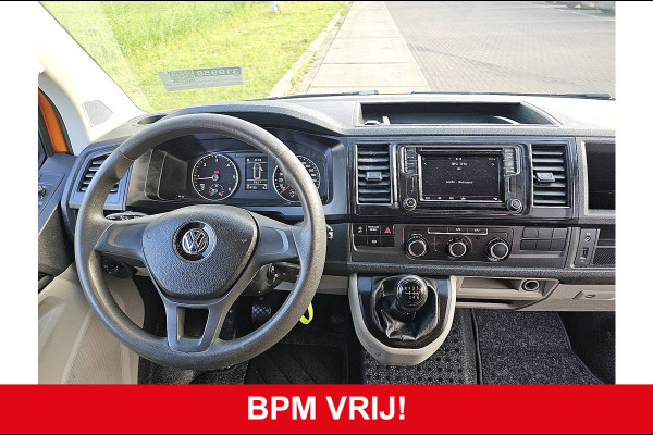 Volkswagen Transporter 2.0 TDI L2H1 DC airco, navi, pdc, trekhaak, 150Pk, Euro6!