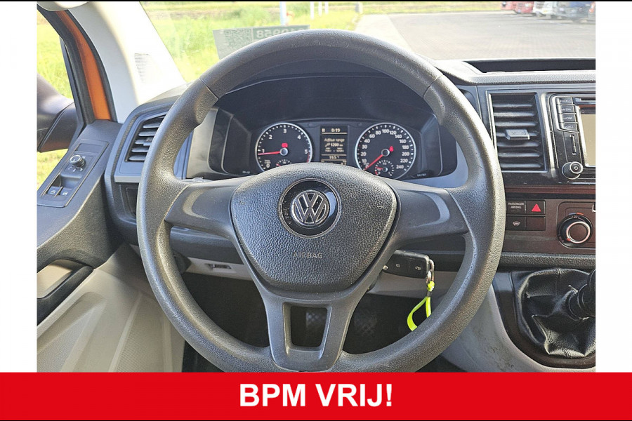 Volkswagen Transporter 2.0 TDI L2H1 DC airco, navi, pdc, trekhaak, 150Pk, Euro6!
