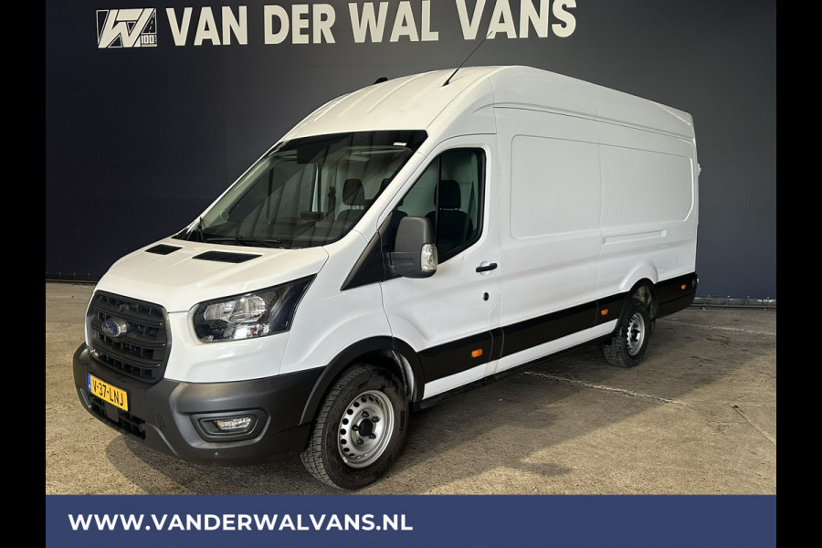 Ford Transit 2.0 TDCI 131pk L4H3 Jumbo Euro6 Airco | Camera | Navigatie | Cruisecontrol | Parkeersensoren | Apple Carplay Android Auto, Bijrijdersbank, 2800kg trekvermogen