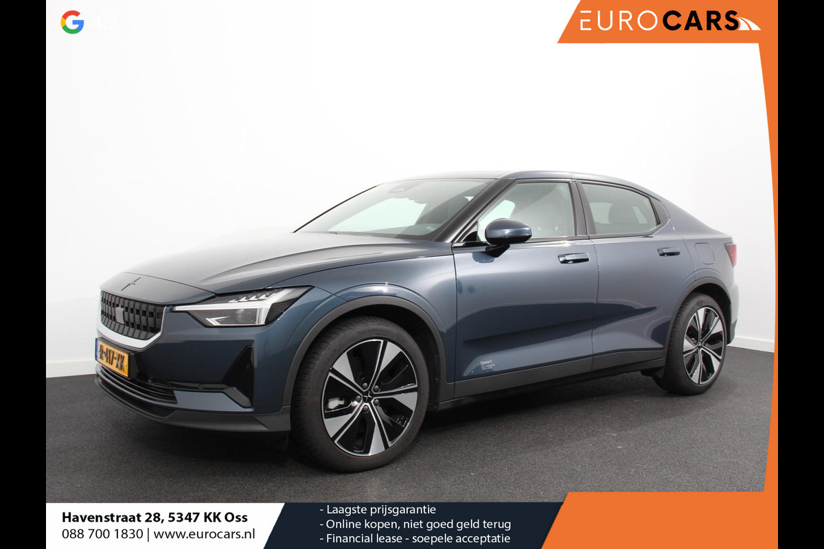 Polestar 2 Long Range Single Motor 78 kWh Climate control Cruise control Panoramadak Parkeersensoren + Camera Voorstoelen verwarmd Apple Carplay/ Android Auto Polestar 2 Long Range Single Motor 78 kWh Climate control Cruise control Panoramadak Parkeersensoren + Camera Voorstoelen verwarmd Apple Carplay/ Android Auto