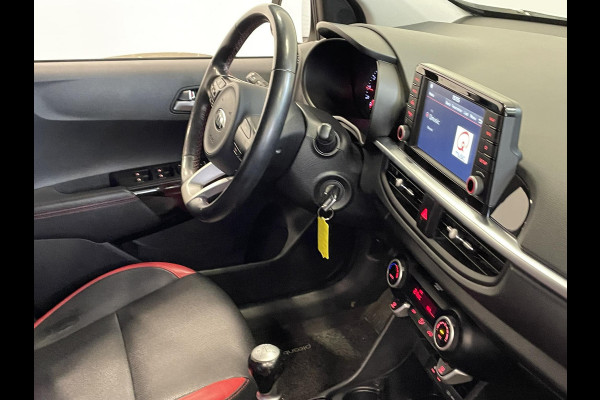 Kia Picanto 1.0 MPi GT-Line Navigatie Apple Carplay/Android Auto Camera Climate Control Leder Lichtmetalen velgen Getinte ramen