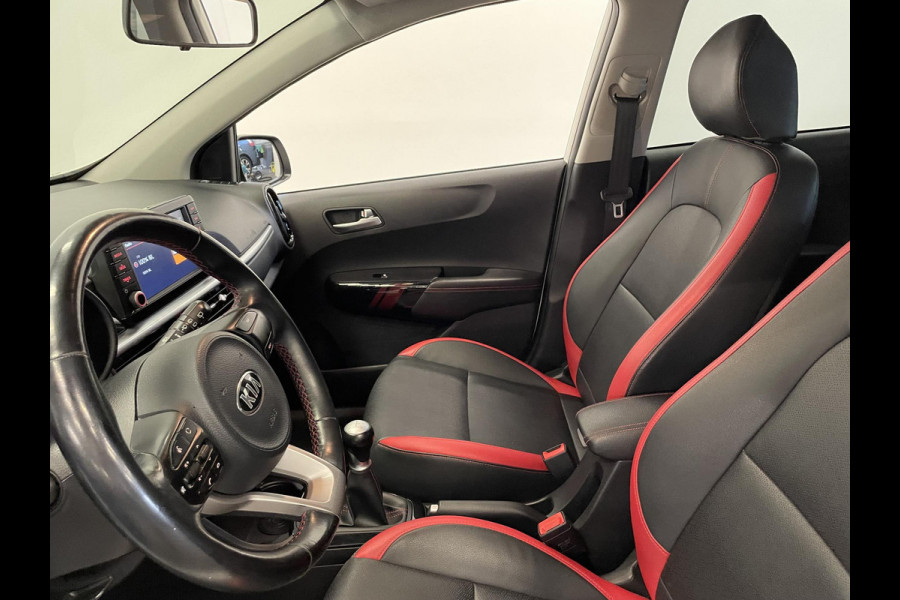 Kia Picanto 1.0 MPi GT-Line Navigatie Apple Carplay/Android Auto Camera Climate Control Leder Lichtmetalen velgen Getinte ramen
