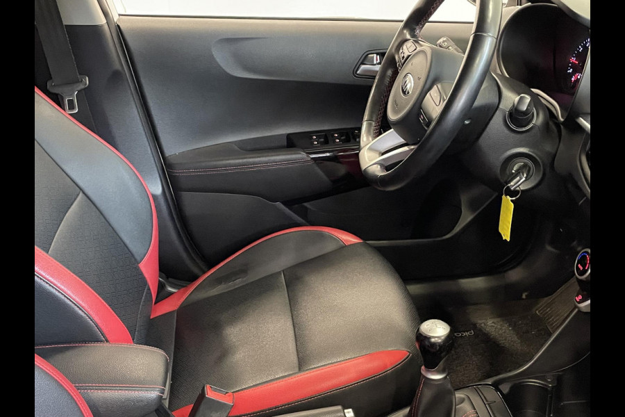 Kia Picanto 1.0 MPi GT-Line Navigatie Apple Carplay/Android Auto Camera Climate Control Leder Lichtmetalen velgen Getinte ramen