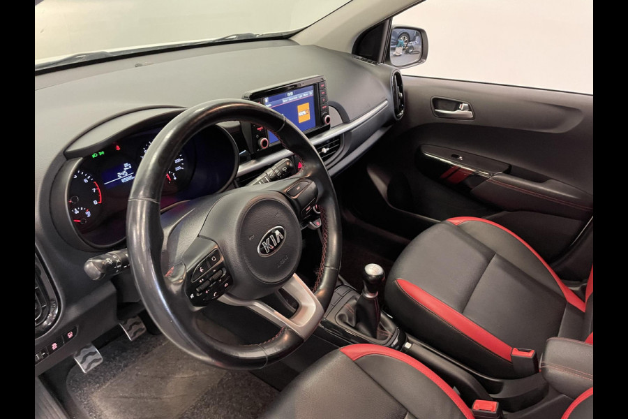 Kia Picanto 1.0 MPi GT-Line Navigatie Apple Carplay/Android Auto Camera Climate Control Leder Lichtmetalen velgen Getinte ramen