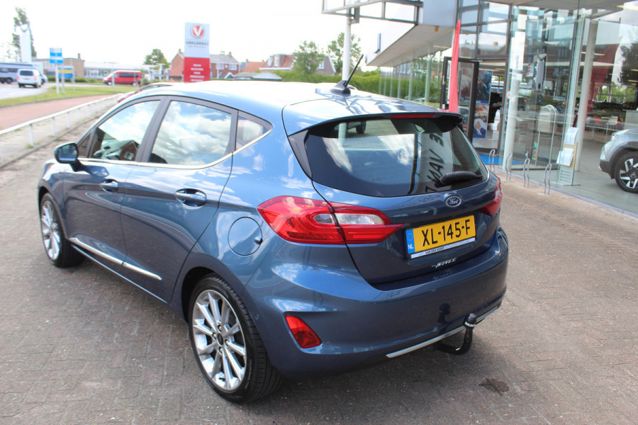 Ford Fiesta 1.0 EcoBoost Vignale , 100pk , 5 deurs 62115km NAP Climate control , Winter pack , Trekhaak , Bluetooth