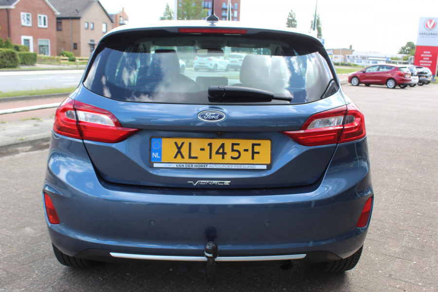Ford Fiesta 1.0 EcoBoost Vignale , 100pk , 5 deurs 62115km NAP Climate control , Winter pack , Trekhaak , Bluetooth