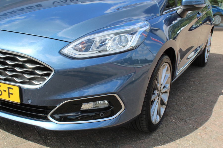 Ford Fiesta 1.0 EcoBoost Vignale , 100pk , 5 deurs 62115km NAP Climate control , Winter pack , Trekhaak , Bluetooth