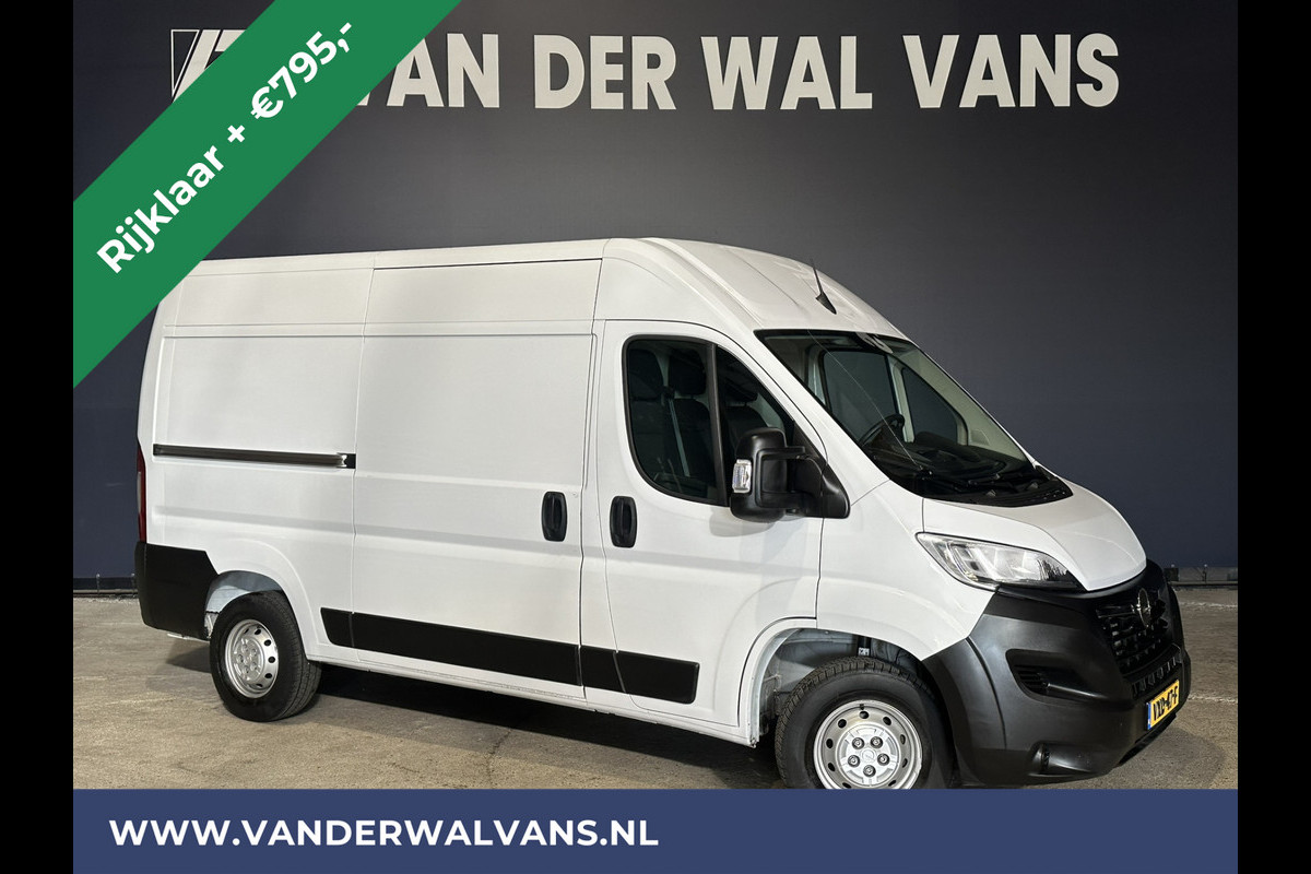 Opel Movano 2.2D 120pk L2H2 *Rijklaar Direct Rijden* Euro6 BPM VRIJ Airco | 2500kg Trekhaak | Apple Carplay | Cruisecontrol Android Auto, Parkeersensoren, Bijrijdersbank