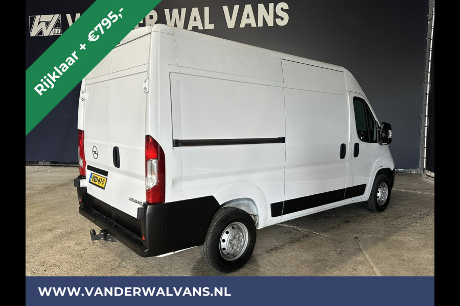 Opel Movano 2.2D 120pk L2H2 *Rijklaar Direct Rijden* Euro6 BPM VRIJ Airco | 2500kg Trekhaak | Apple Carplay | Cruisecontrol Android Auto, Parkeersensoren, Bijrijdersbank