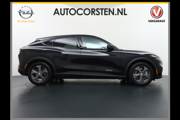 Ford Mustang Mach-E Extended RWD 98kWh Leer Pano-Dak Adaptive Cruise Lane Centring/change Assist Stop&Go Apple Carplay Android Auto 360°Camer Elektr.verst.Stoelen+geheugen+Verwarmd Dual-ECC Fully Active Park Assist Elektr.Achterklep BLISS Driver Alert Warning Keyless Batterijgarantie van maximaal 8 jaar of 160.000 Grootste-Accu en Bereik  €57.000 nieuw