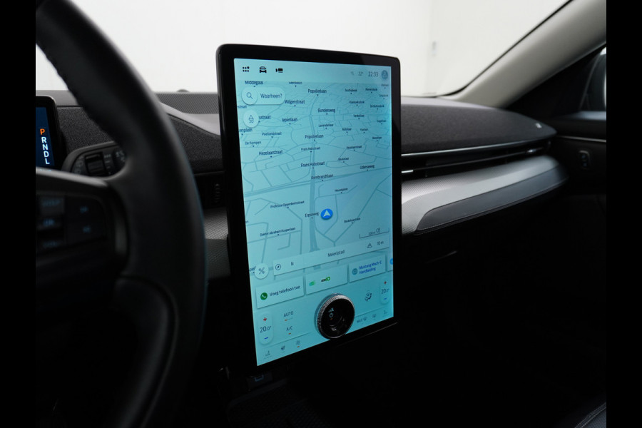 Ford Mustang Mach-E Extended RWD 98kWh Leer Pano-Dak Adaptive Cruise Lane Centring/change Assist Stop&Go Apple Carplay Android Auto 360°Camer Elektr.verst.Stoelen+geheugen+Verwarmd Dual-ECC Fully Active Park Assist Elektr.Achterklep BLISS Driver Alert Warning Keyless Batterijgarantie van maximaal 8 jaar of 160.000 Grootste-Accu en Bereik  €57.000 nieuw