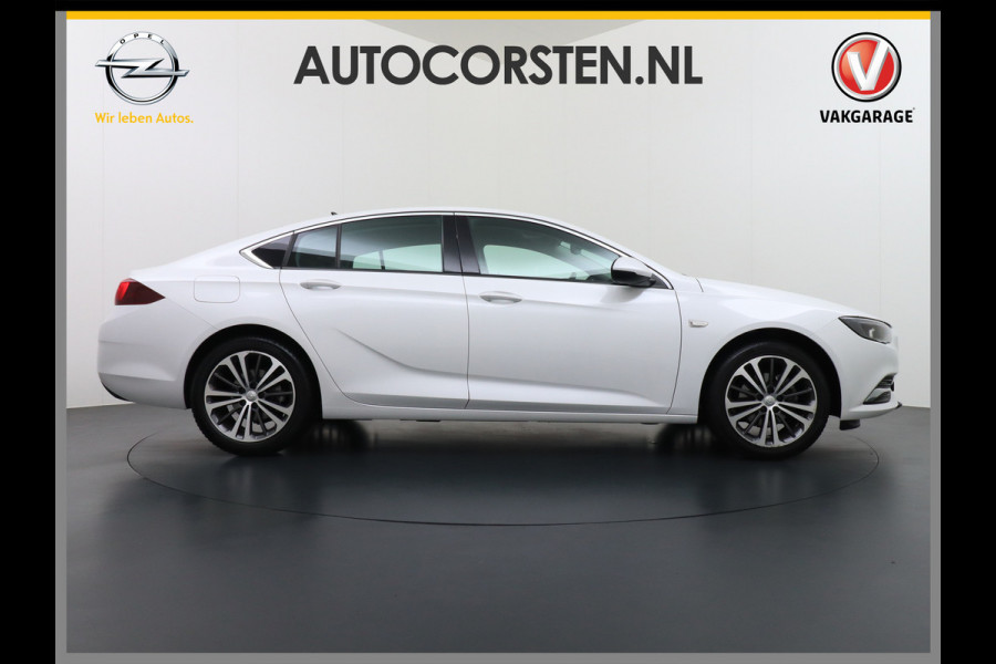 Opel Insignia Grand Sport T165PK Leer Camera Navi Apple Carplay Android PDC-a+v Trekhaak LED-v+a Ecc Cruise Control AGR-Comfort Stoelen Verwar Regen-Lichtsensor Sensor dodehoek Verkeersbordlezer Rijstrooksensor 1e Eigenaar