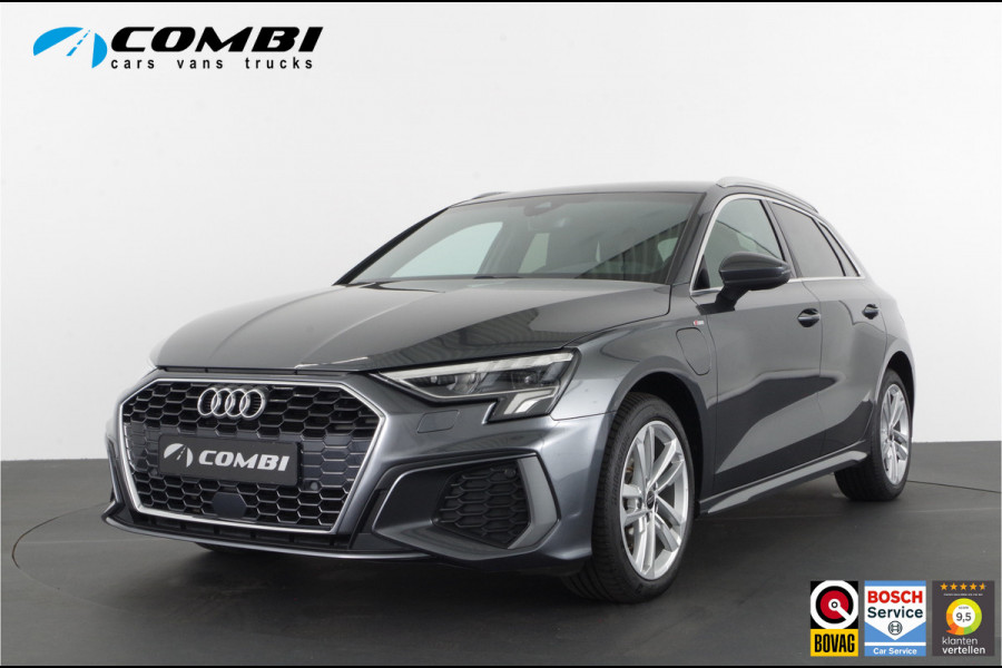 Audi A3 Sportback 40 TFSI e S line > 204pk/Daytona grijs/Adaptive cruise control/Stoelverwarming...