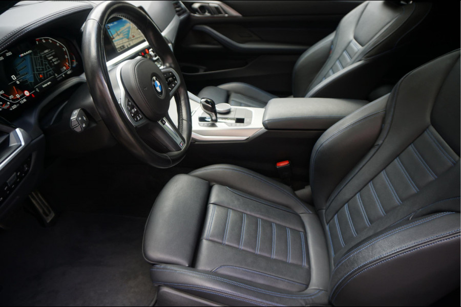 BMW 4 Serie Coupé 440i xDrive High Executive | M-SPORT | SAN REMO GRUN | Panoramadak | Harman Kardon | Head Up Display | Adaptieve demping | APPLE CarPlay | 360 graden Camera