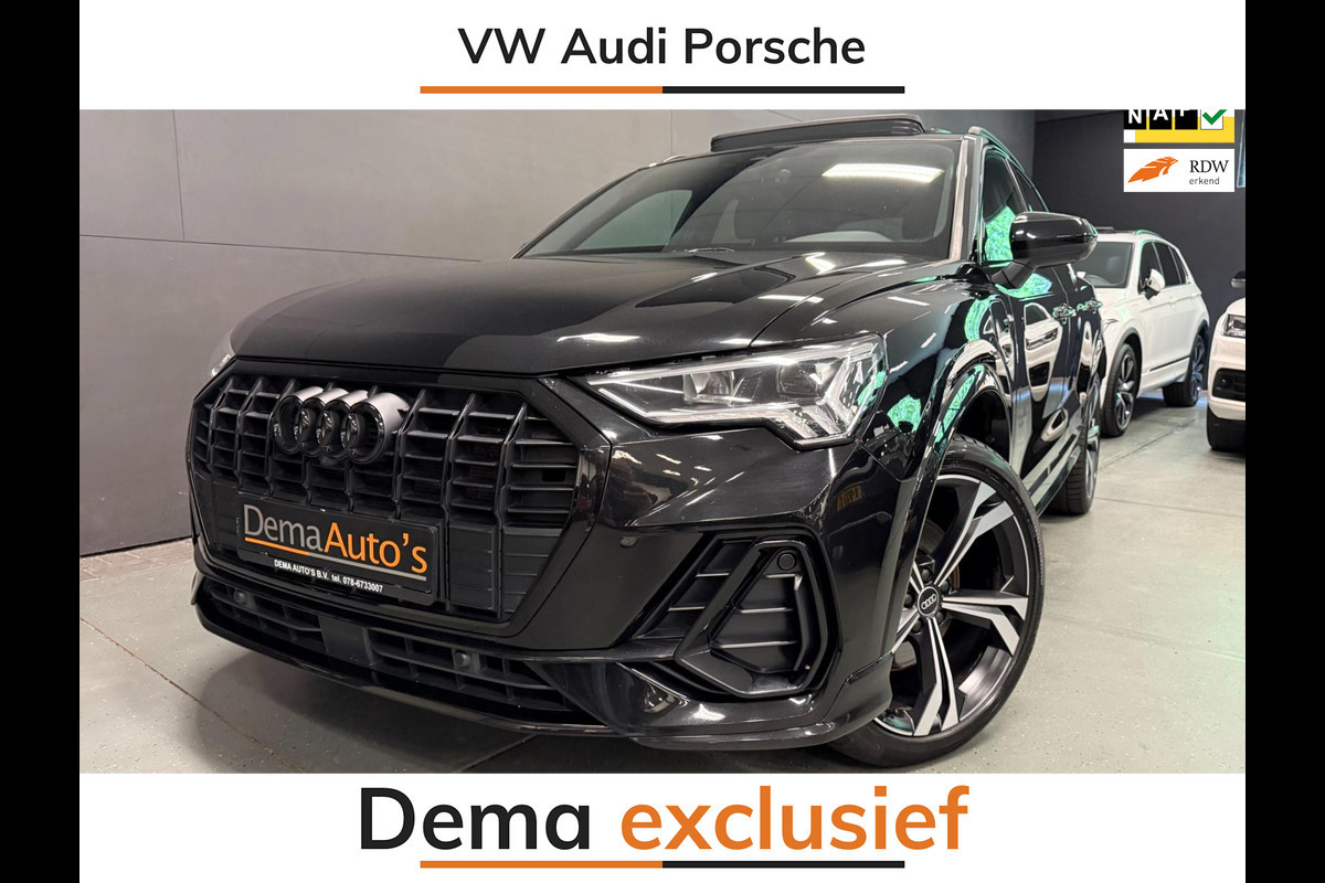 Audi Q3 45 TFSI e S-LINE BLACK-EDITION 20'' PANO/LED/DAB/SFEERVERL/LEDER/STOEL-M/SONOS/// Audi Q3 45 TFSI e S-LINE BLACK-EDITION 20'' PANO/LED/DAB/SFEERVERL/LEDER/STOEL-M/SONOS///
