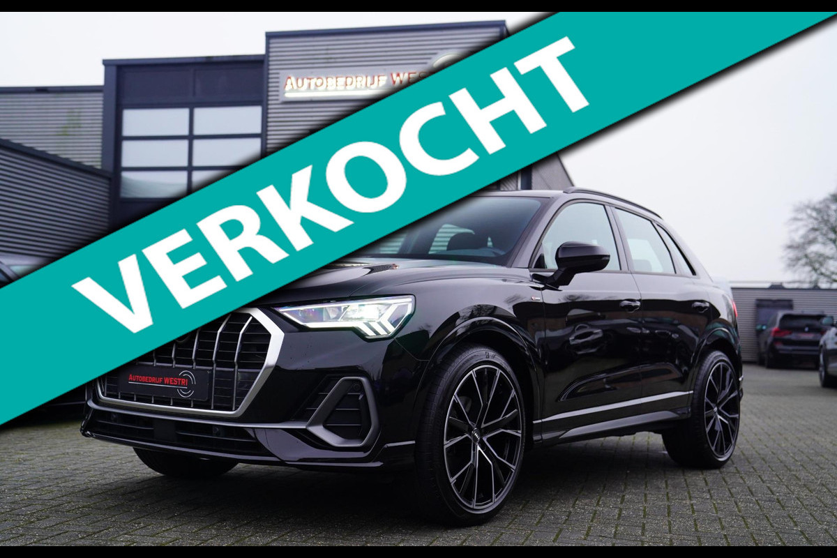 Audi Q3 35 TFSI S edition | 2x S-line | LED | Stoelverwarming | Leder/Alcantara | Virtual cockpit | Climatronic | Adaptieve cruise Audi Q3 35 TFSI S edition | 2x S-line | LED | Stoelverwarming | Leder/Alcantara | Virtual cockpit | Climatronic | Adaptieve cruise