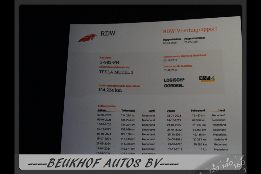 Tesla Model 3 Standard RWD Plus 60 kWh Trekhaak Soh 89.8%