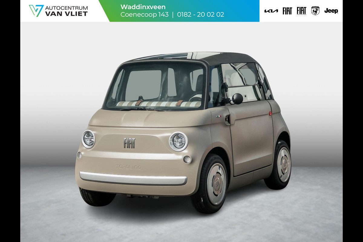 Fiat TOPOLINO Base | Uniek | Cappuccino Beige | Actieradius 75km | Uit voorraad leverbaar Fiat TOPOLINO Base | Uniek | Cappuccino Beige | Actieradius 75km | Uit voorraad leverbaar