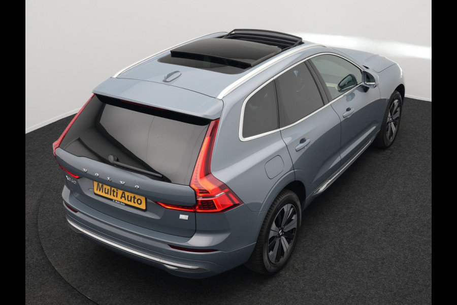 Volvo XC60 T6 AWD Plus Bright Plug In Hybrid Thunder Grey 340pk Long Range PHEV | Panodak | Tailored Wool Sportstoelen Memory | Adaptive Cruise | Google Assistant | Pilot Assist | Harman Kardon | 360 Camera | Stoel & Stuurverwarming |