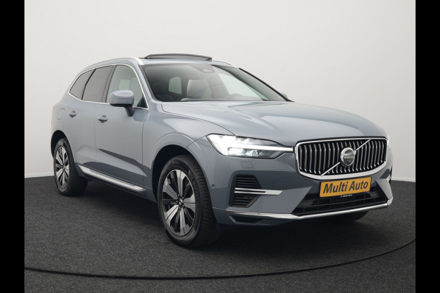 Volvo XC60 T6 AWD Plus Bright Plug In Hybrid Thunder Grey 340pk Long Range PHEV | Panodak | Tailored Wool Sportstoelen Memory | Adaptive Cruise | Google Assistant | Pilot Assist | Harman Kardon | 360 Camera | Stoel & Stuurverwarming |