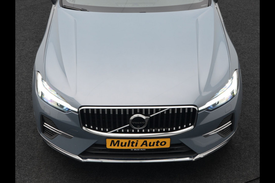 Volvo XC60 T6 AWD Plus Bright Plug In Hybrid Thunder Grey 340pk Long Range PHEV | Panodak | Tailored Wool Sportstoelen Memory | Adaptive Cruise | Google Assistant | Pilot Assist | Harman Kardon | 360 Camera | Stoel & Stuurverwarming |