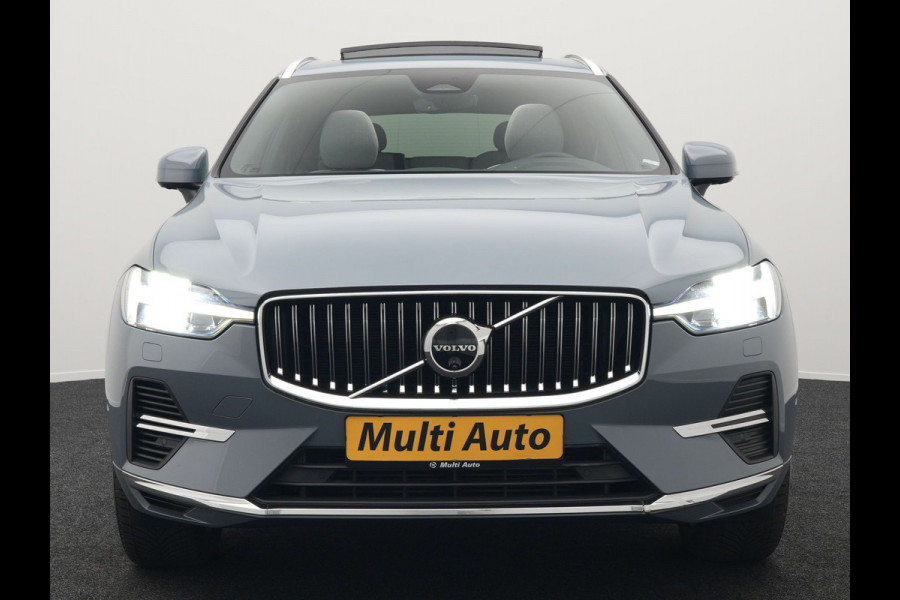Volvo XC60 T6 AWD Plus Bright Plug In Hybrid Thunder Grey 340pk Long Range PHEV | Panodak | Tailored Wool Sportstoelen Memory | Adaptive Cruise | Google Assistant | Pilot Assist | Harman Kardon | 360 Camera | Stoel & Stuurverwarming |