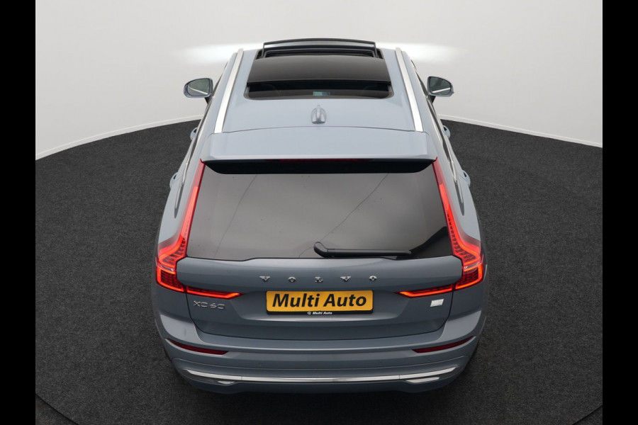 Volvo XC60 T6 AWD Plus Bright Plug In Hybrid Thunder Grey 340pk Long Range PHEV | Panodak | Tailored Wool Sportstoelen Memory | Adaptive Cruise | Google Assistant | Pilot Assist | Harman Kardon | 360 Camera | Stoel & Stuurverwarming |