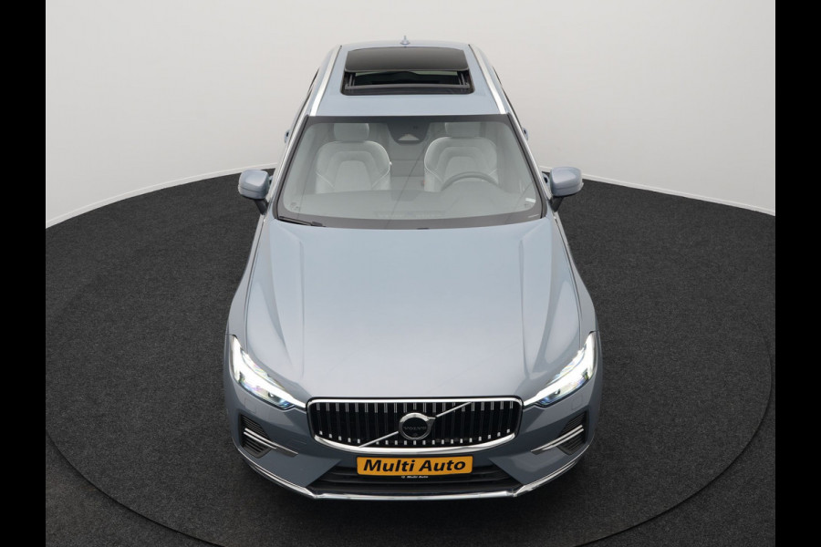 Volvo XC60 T6 AWD Plus Bright Plug In Hybrid Thunder Grey 340pk Long Range PHEV | Panodak | Tailored Wool Sportstoelen Memory | Adaptive Cruise | Google Assistant | Pilot Assist | Harman Kardon | 360 Camera | Stoel & Stuurverwarming |