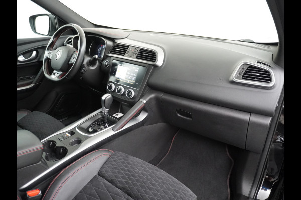Renault Kadjar T160PK AUT-7 Black-Edition Navi Camera Apple Carplay/Android Elektr-Verst+Leer/Alcantara-Sport-Stoel+Verwarmd LED 19" Bose®-Soun Regen-Lichtsensor+VoorruitVerwarmd Blind spot warning Easy park assist 1.500Kg Trekvermogen 100% Dealeronderhouden EURO6 Orig.NLse Auto € 39.000 nieuw!
