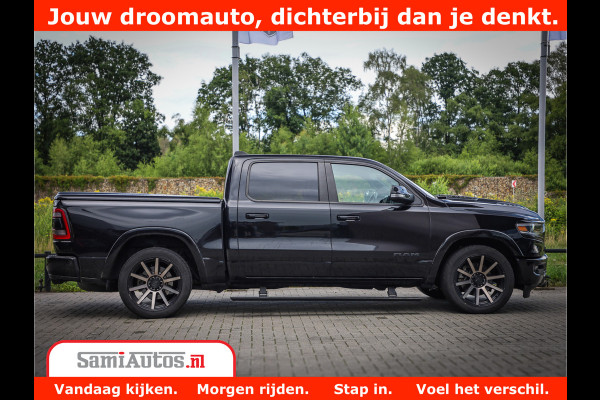 Dodge Ram 1500 Limited Night 5.7 V8 Hemi | Alle Opties | Black Edition | 4x4 Crew Cab | Comfortabele DC Dubbele Cabine met Royale 5 Zitplaatsen | KMC Wielen | Luchtvering | 360 Camera | Nappa Leer | Adaptieve Cruise |