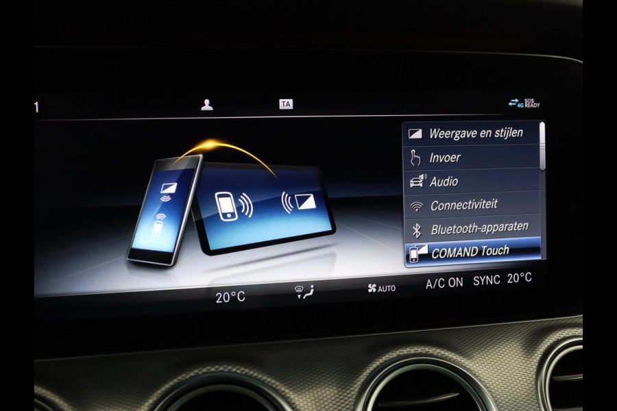 Mercedes-Benz E-Klasse 300de AMG Line | Adaptive cruise | Nappaleder | 360 Camera | Carplay | Stoelverwarming | Sfeerverlichting | Widescreen | Navigatie | Full LED