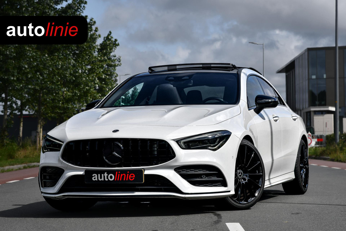 Mercedes-Benz CLA-Klasse 180 AMG Night. Memory, Pano, Keyless, Camera, Multibeam, Sfeer, CarPlay! Mercedes-Benz CLA-Klasse 180 AMG Night. Memory, Pano, Keyless, Camera, Multibeam, Sfeer, CarPlay!