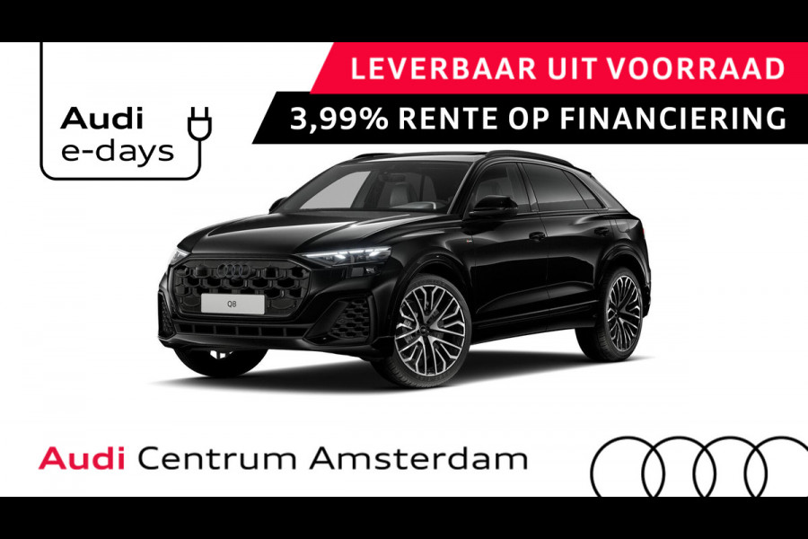 Audi Q8 55 TFSI e quattro Pro Line S 394pk | Servosluiting | Panoramadak | B&O | Ass.Plus.Remote | Sportstoel Plus | 23'' inch zilver | Trekhaak |