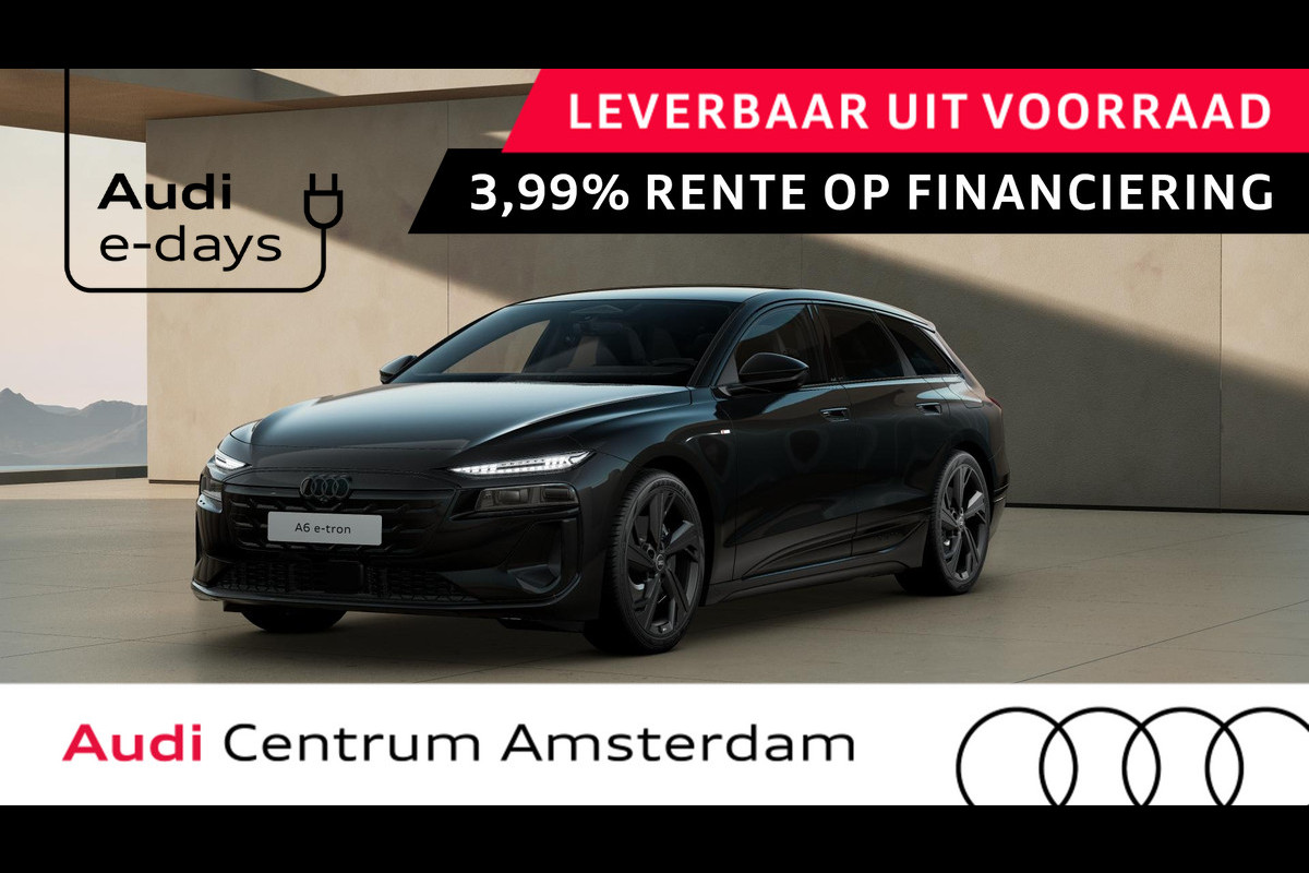 Audi A6 Avant S edition e-tron 270kW/367pk 100kWh Avant Elektris Tech Pro pakket, panoramadak, winterpakket, privacy glass