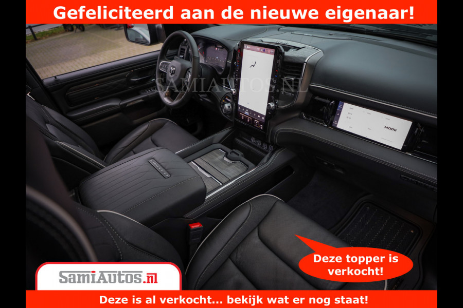Dodge Ram 1500 Limited Night H.O 540HP 706Nm | Massage + Full Option | De Meest Luxe en Volle Pick-Up in zijn Klasse | Comfortabele Dubbele Cabine met Royale 5 Zitplaatsen | BPM vrij | Nu Leverbaar uit Voorraad | Voorraad Nr 2384 - 5408