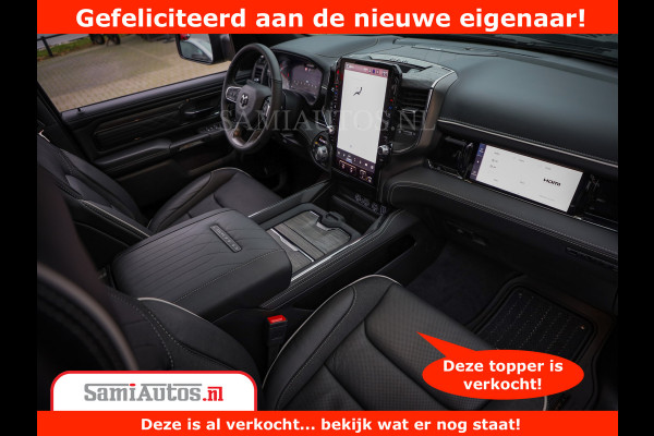 Dodge Ram 1500 Limited Night H.O 540HP 706Nm | Massage + Full Option | De Meest Luxe en Volle Pick-Up in zijn Klasse | Comfortabele Dubbele Cabine met Royale 5 Zitplaatsen | BPM vrij | Nu Leverbaar uit Voorraad | Voorraad Nr 2384 - 5408